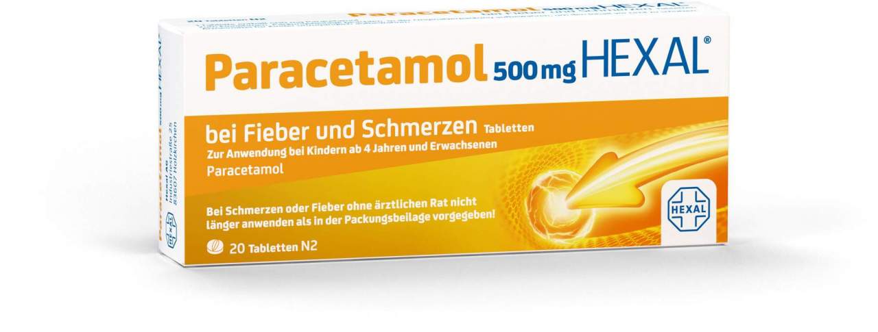Paracetamol Hexal 500 mg 20 Tabletten