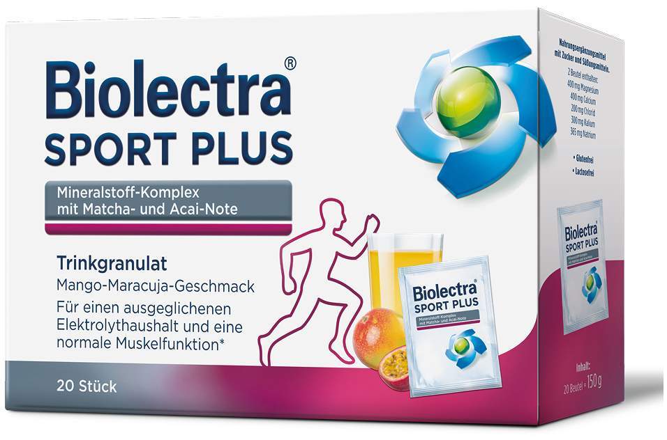 Biolectra Sport plus 20 x 7,5 g Trinkgranulat