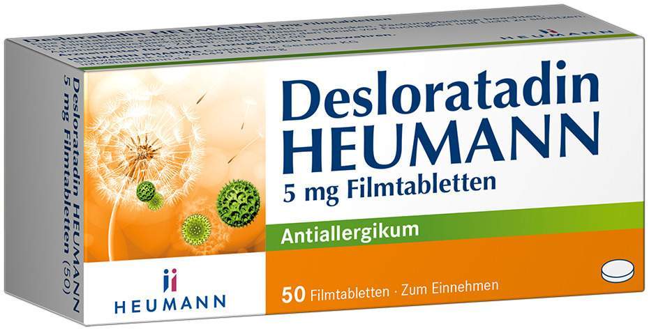 Desloratadin Heumann 5 mg 50 Filmtabletten