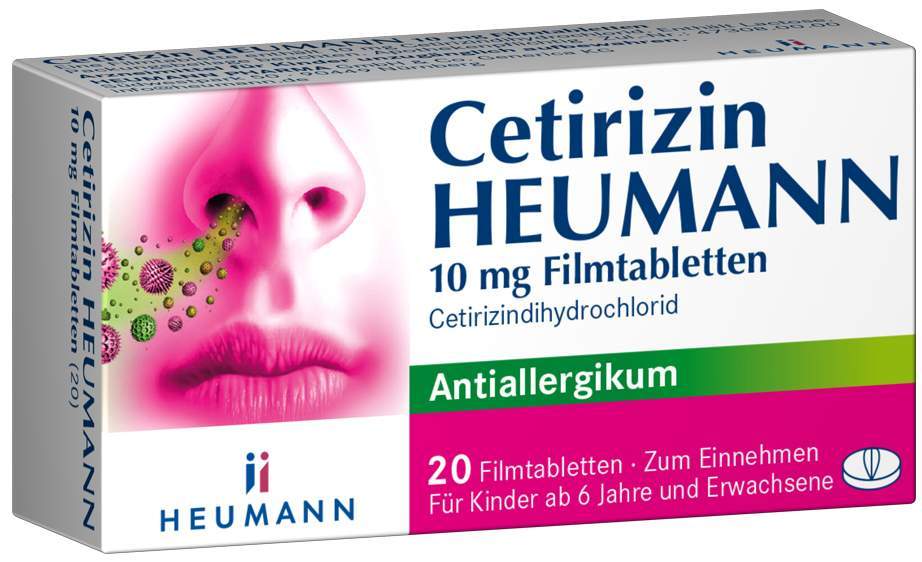 Cetirizin Heumann 10 mg 20 Filmtabletten