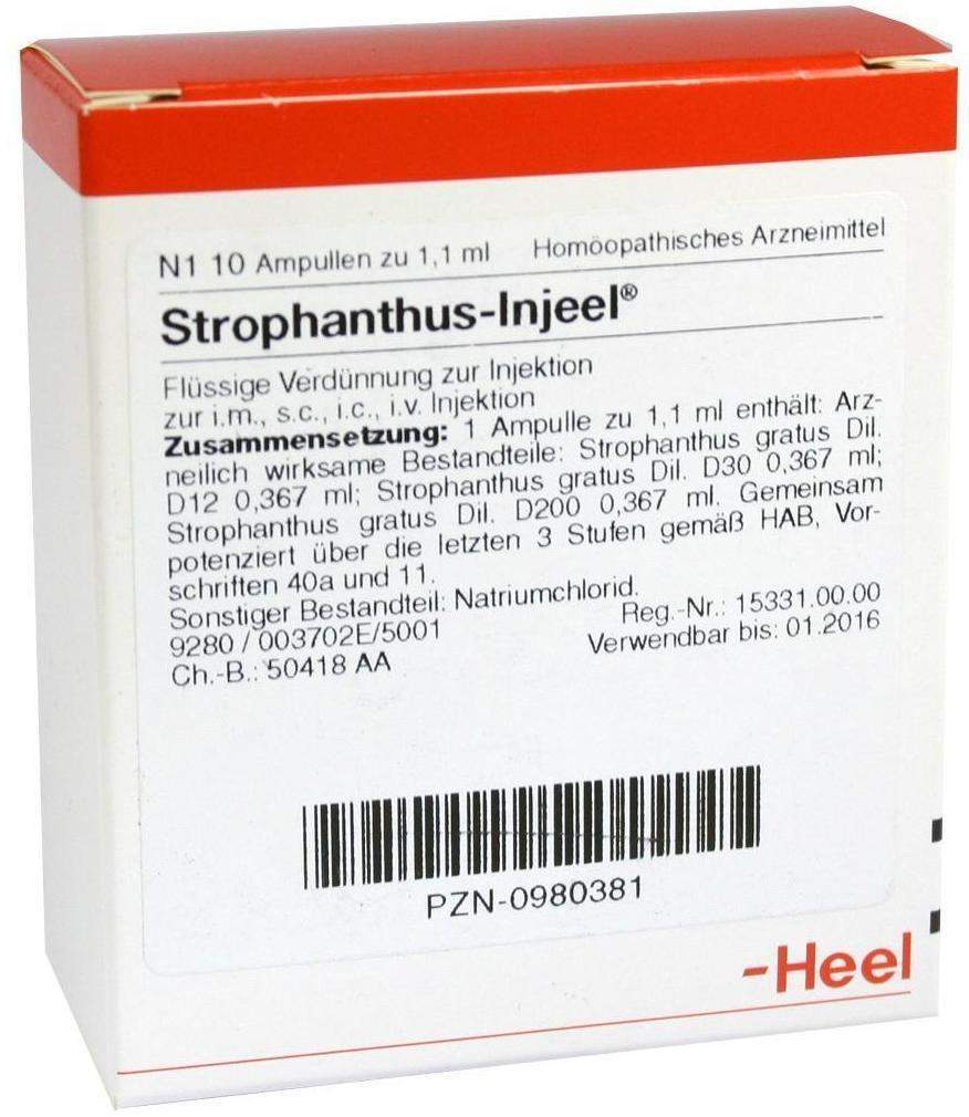 Strophanthus Injeel 10 Ampullen