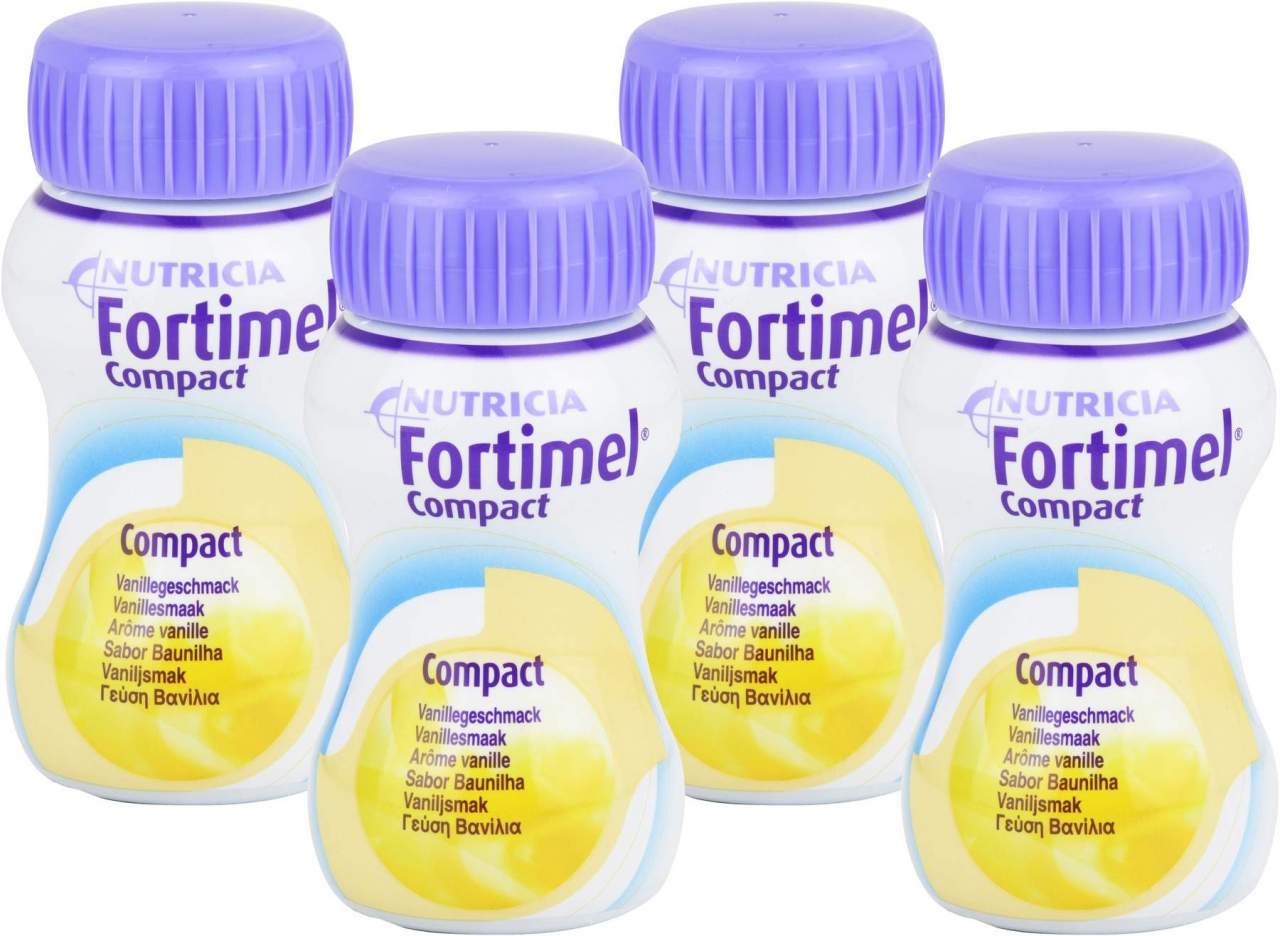 Fortimel Compact 2.4 Vanillegeschmack 8x4x125 ml Flüssigkeit