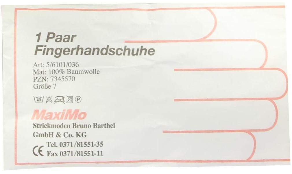 Handschuhe Baumwolle Gr. 7 Überlänge 1 Paar