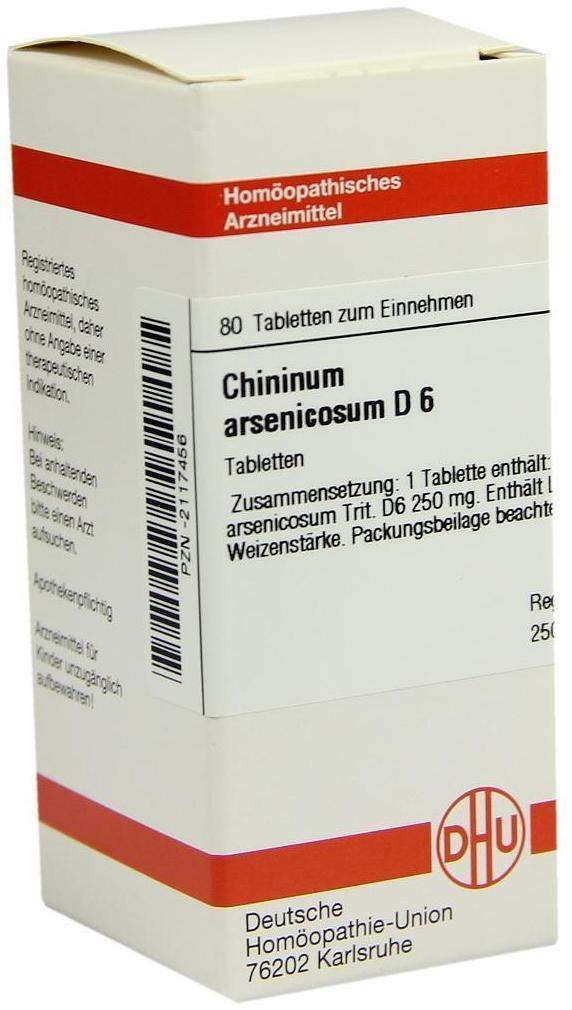 Dhu Chininum Arsenicosum D6 80 Tabletten