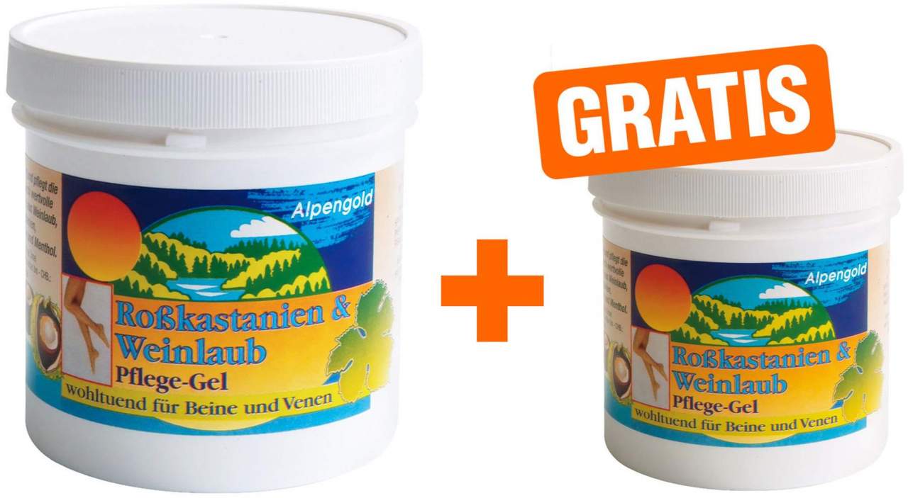 Rosskastanien Weinlaub Gel 500 ml+ Gratis Weinlaub Gel 250 ml