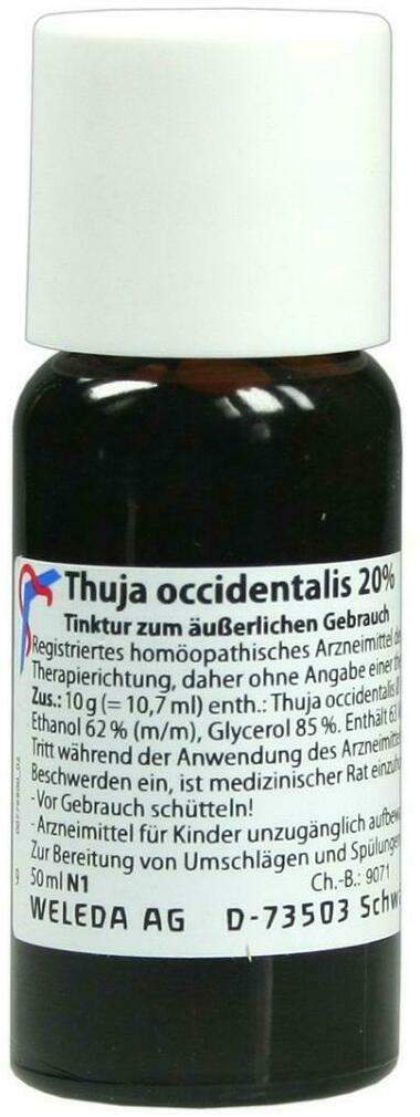 Weleda Thuja Occidentalis 20% 50 ml Tinktur