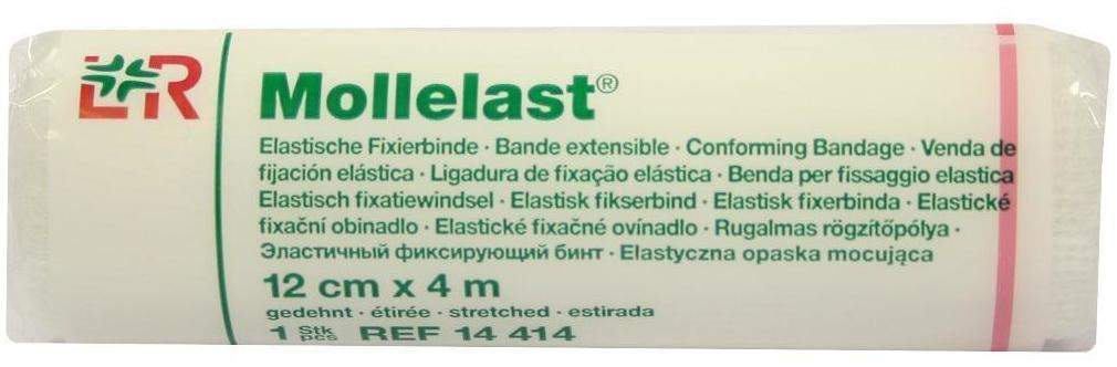 Mollelast Binden Weiß 12 cm X 4 M 1 Binde