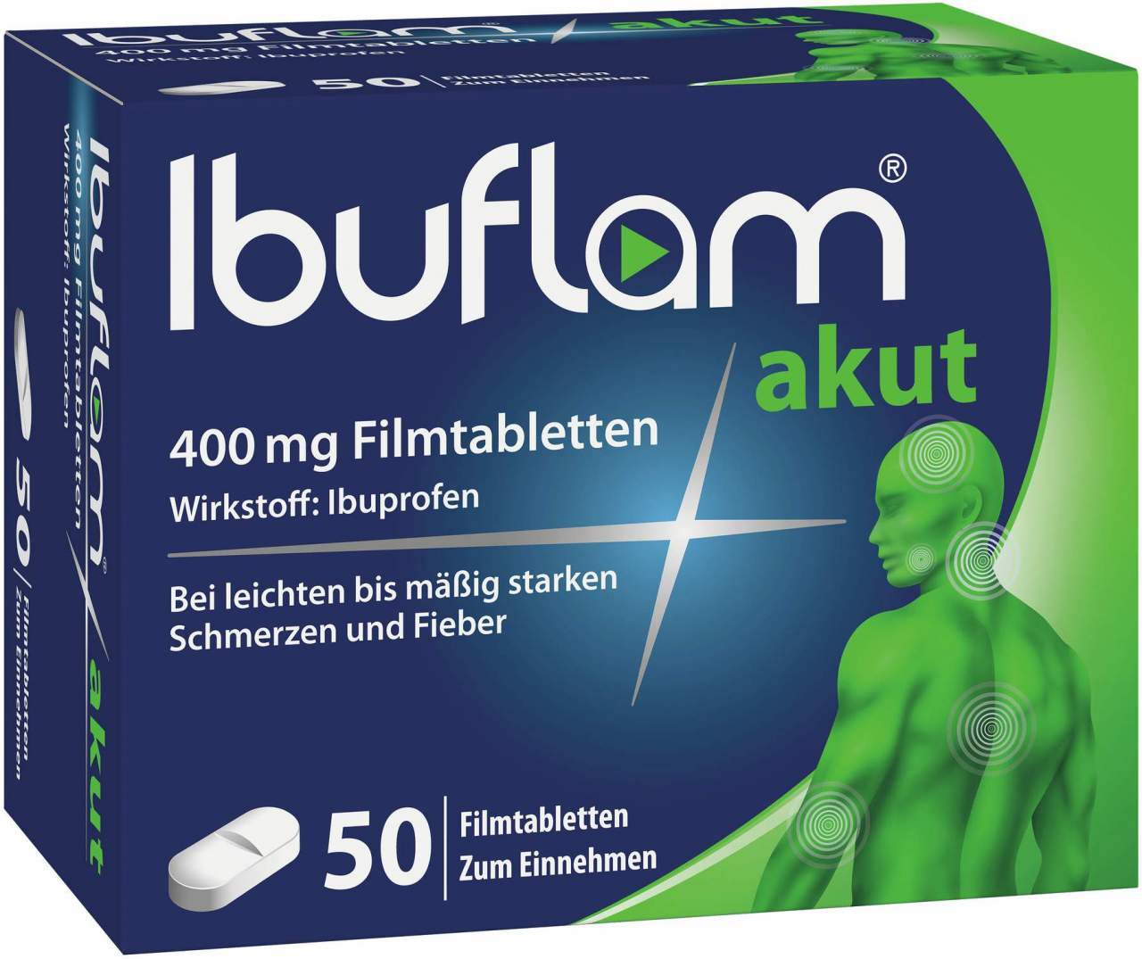 Ibuflam akut 400 mg 50 Filmtabletten