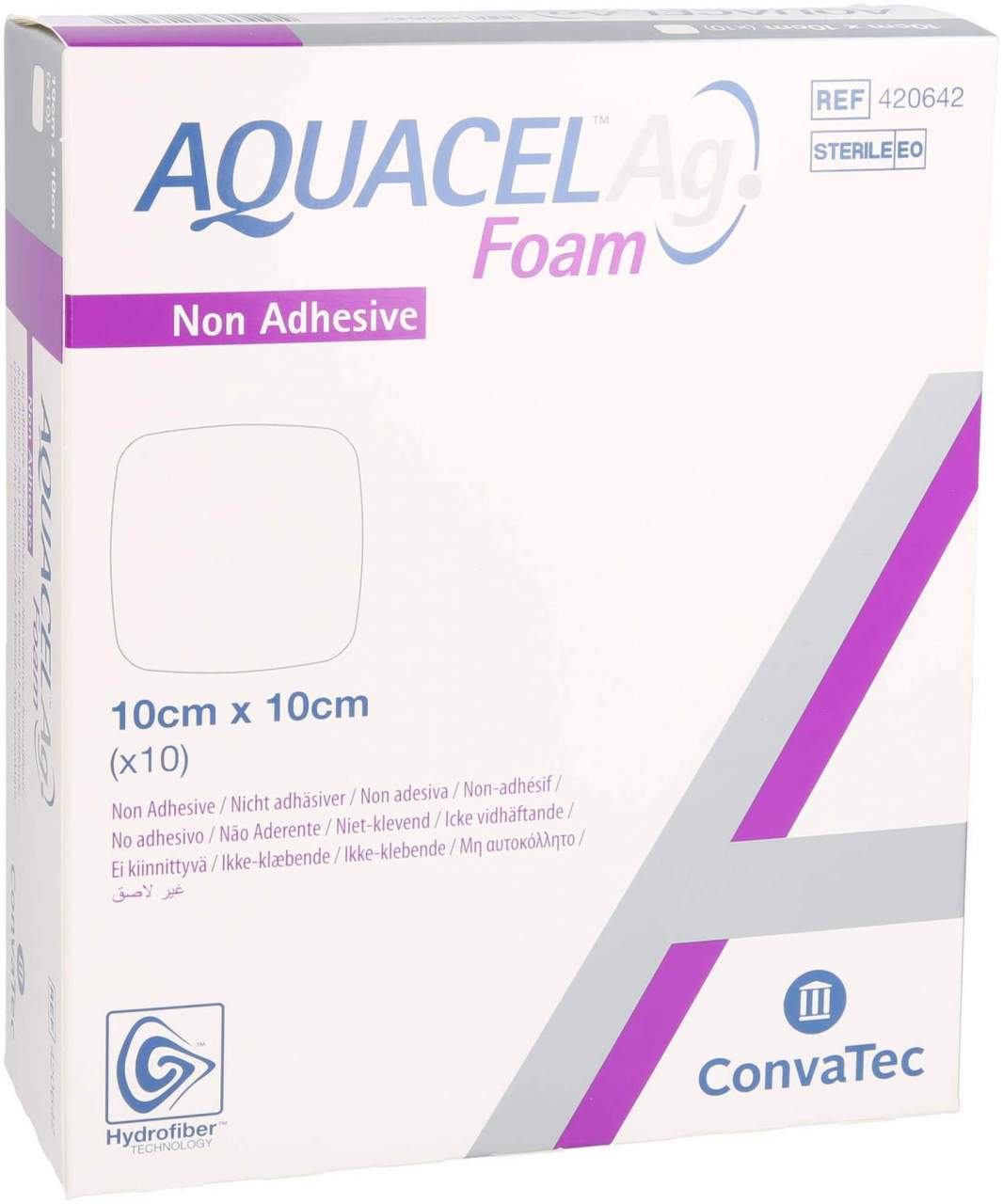 Aquacel AG Foam Nicht Adhäsiv 10x10 cm Verband