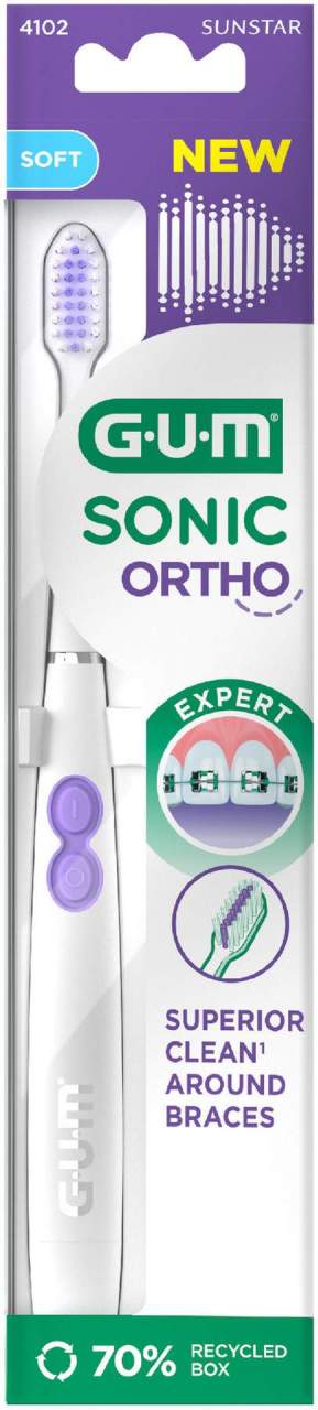 Gum Sonic Ortho Schallzahnbürste 1 Stück