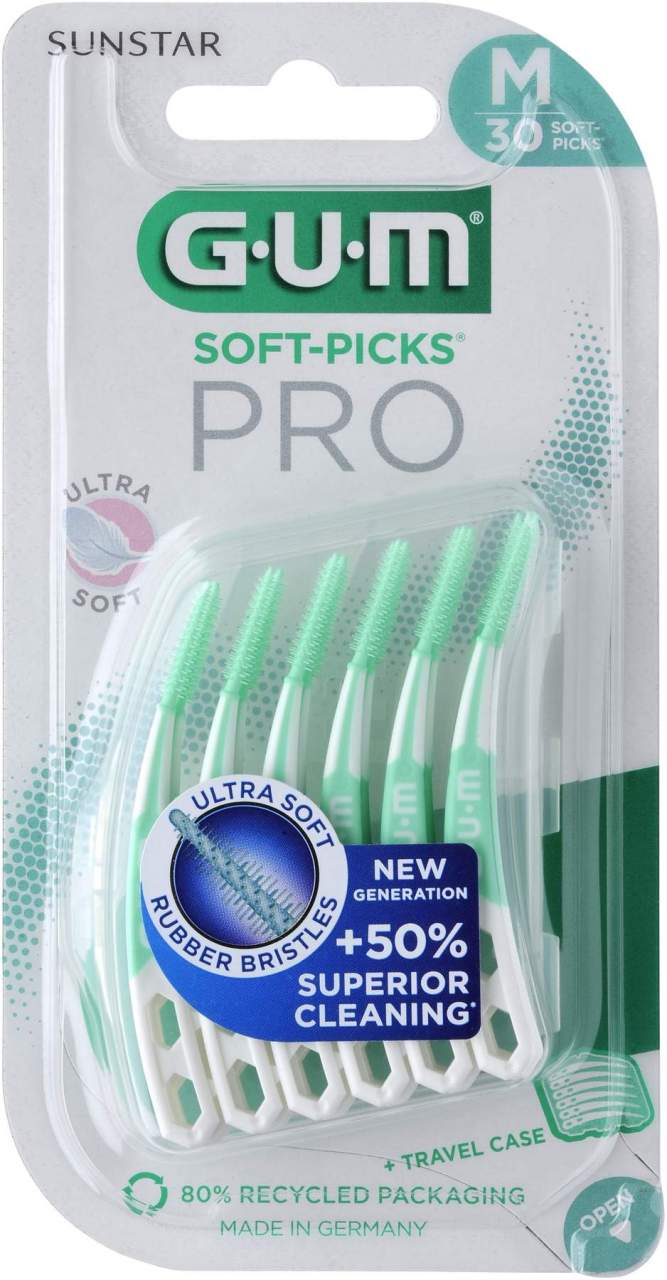 Gum Soft-Picks Pro medium 30 Stück im Travel Case