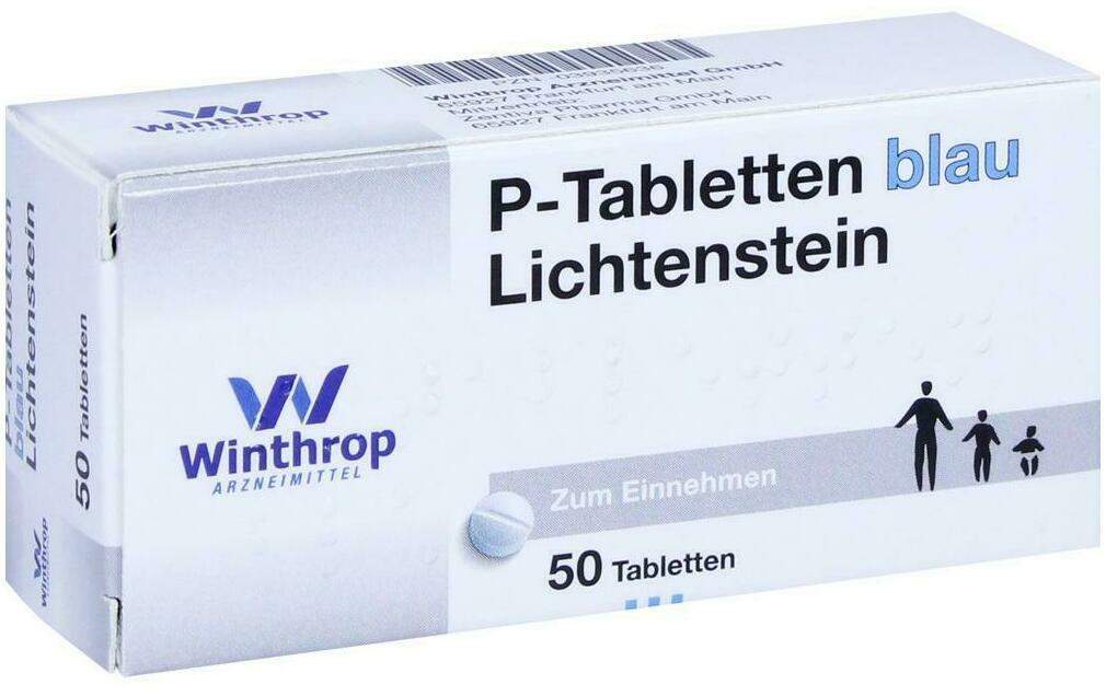 P Tabletten Blau Lichtenstein 50 Stück