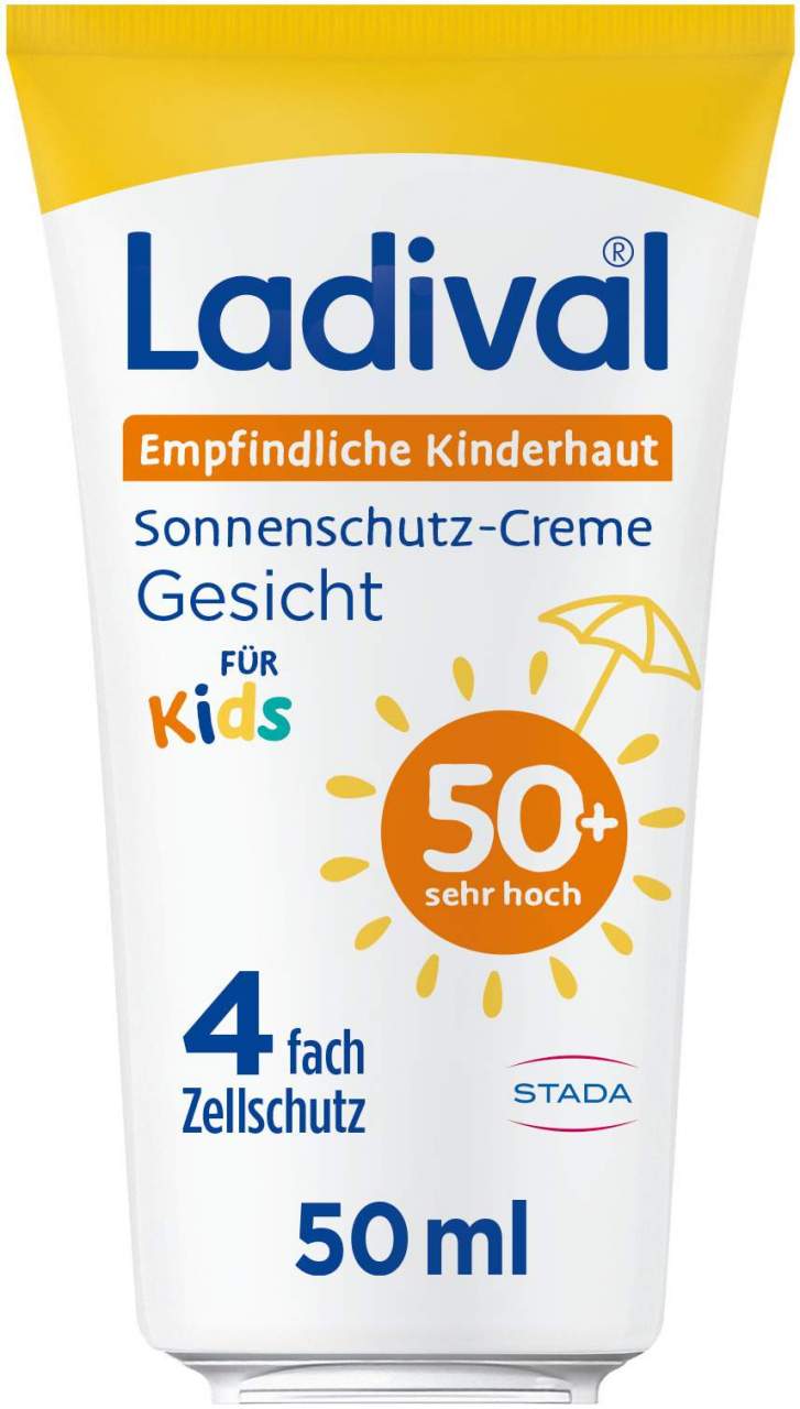 Ladival Empfindliche Kinderhaut Creme Gesicht&Körper Lsf 50+ 50 ml
