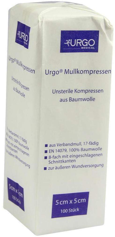 Urgo Mullkompressen 5x5cm Unsteril