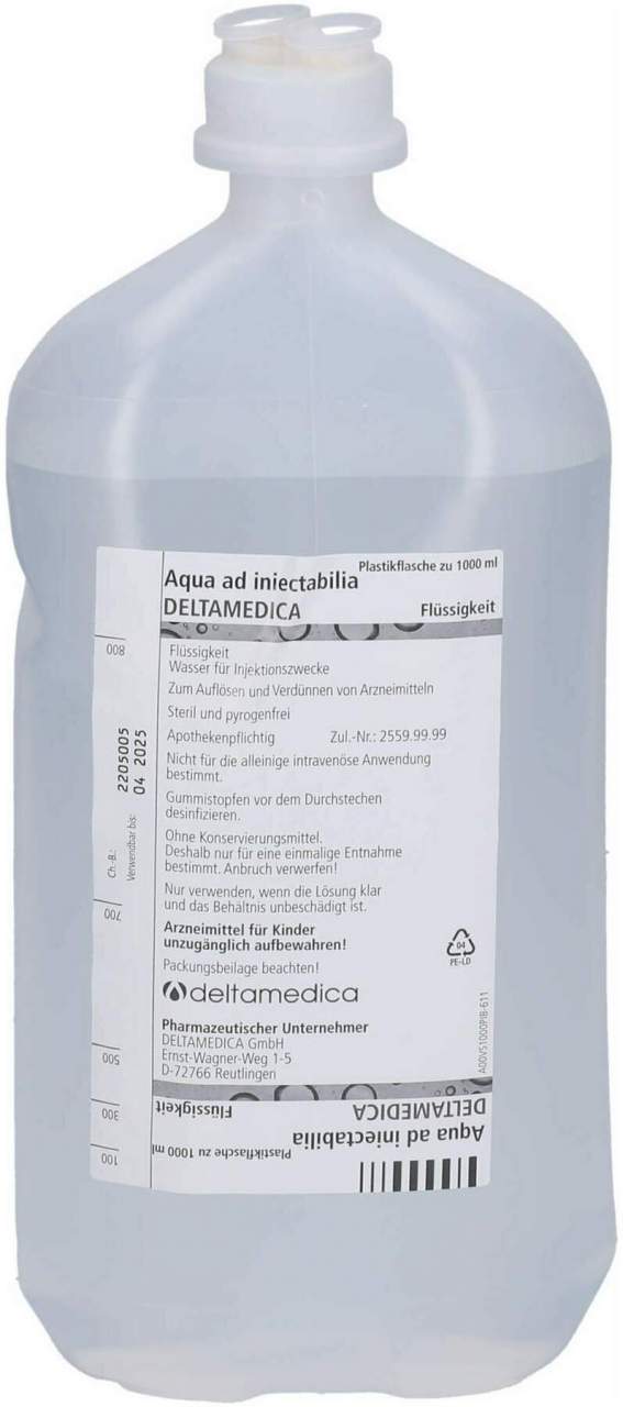 Aqua Ad Iniectabilia Plastik 10 X 1000 ml Flüssigkeit