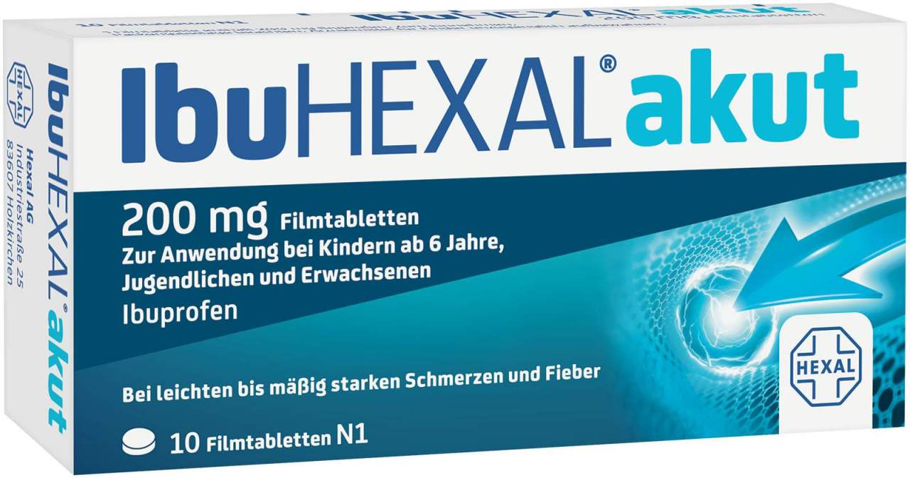 Ibuhexal Akut 200 mg 10 Filmtabletten