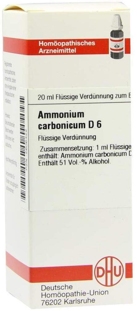 Dhu Ammonium Carbonicum D6 Dilution