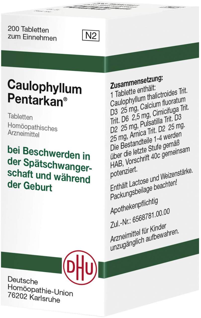 Dhu Caulophyllum Pentarkan Tabletten