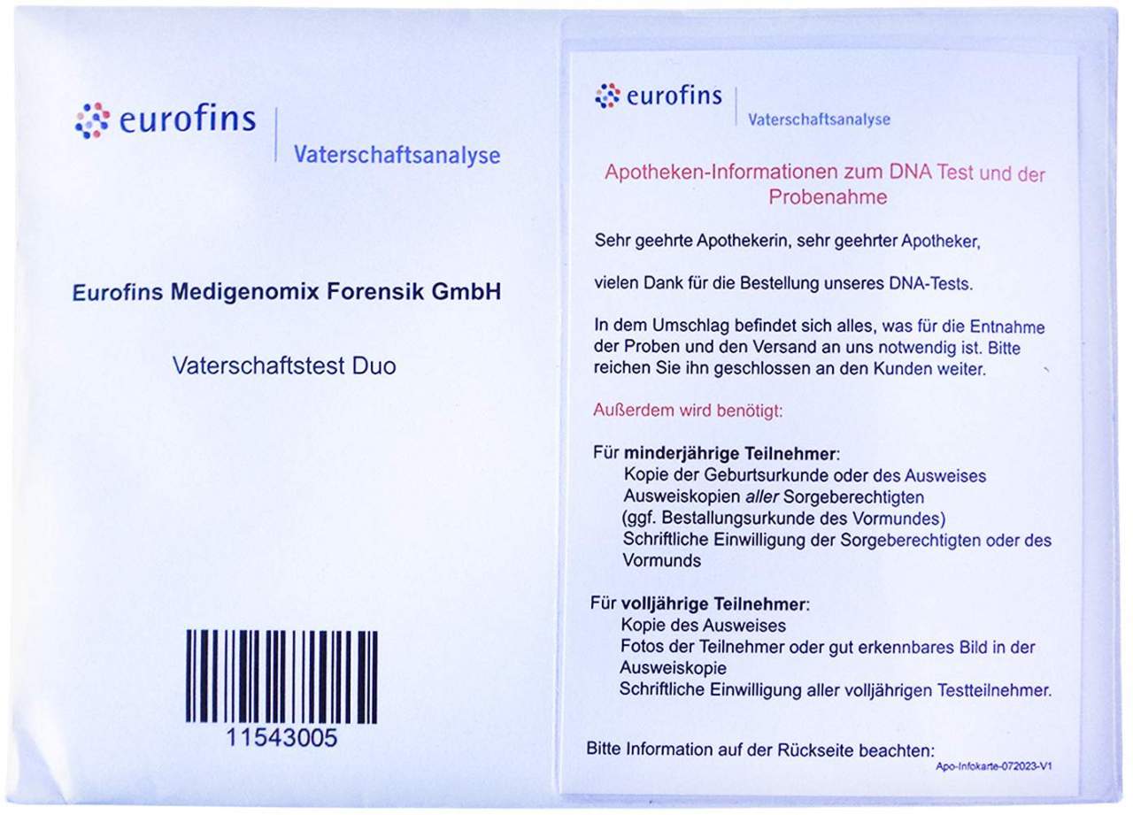 Vaterschaftstest Duo Für Vater & Kind