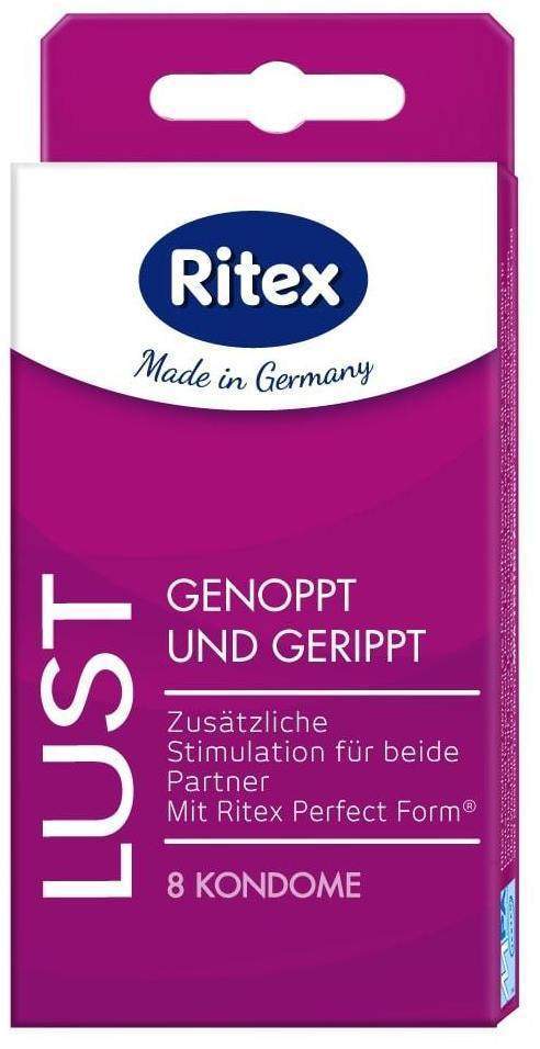 Ritex Lust Kondome Genoppt und Gerippt 8 Stück