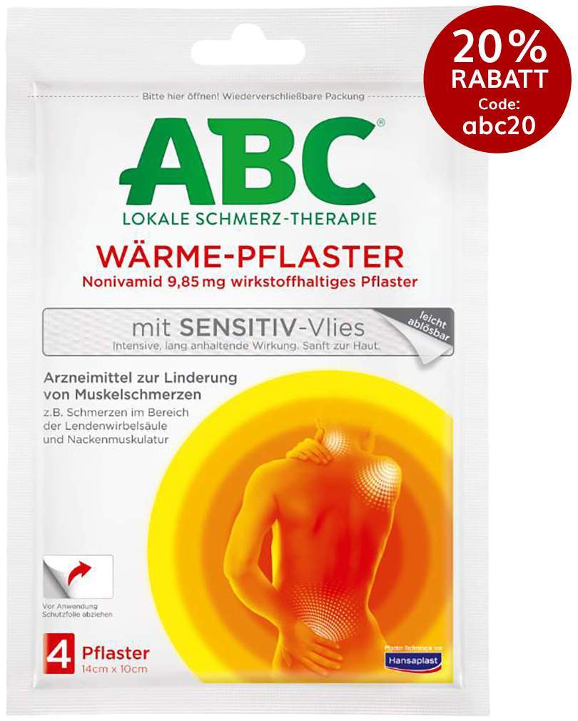 Hansaplast Med ABC Wärme-Pflaster sensitiv 4 Stück