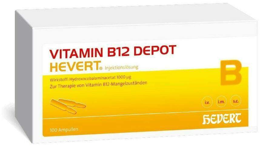 Vitamin B12 Depot Hevert 100 Ampullen