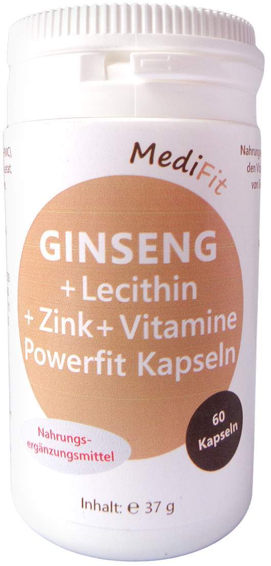 Ginseng+lecithin+zink+vitamine Powerfit Kapseln