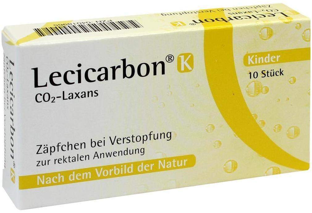 Lecicarbon K Co2 Laxans 10 Kindersuppositorien