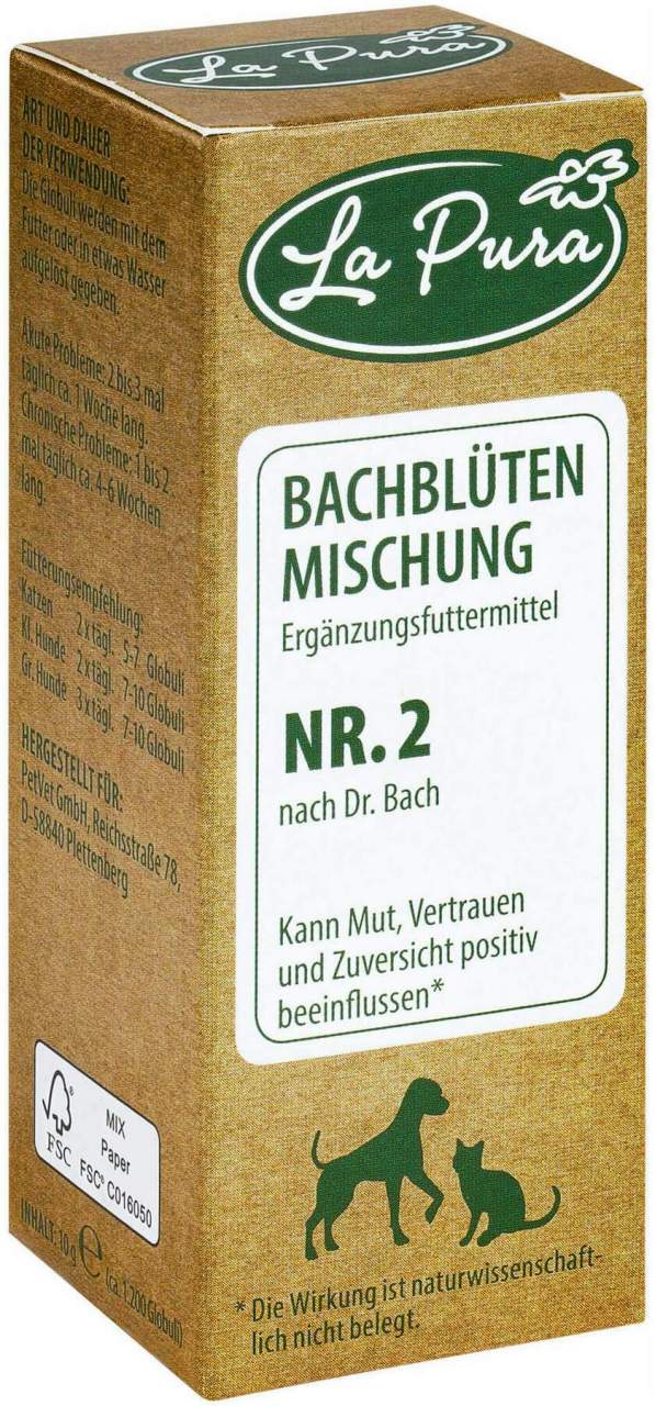 Lapura Bachblütenmischung Nr.2 Globuli Für Hunde und Katzen 10g