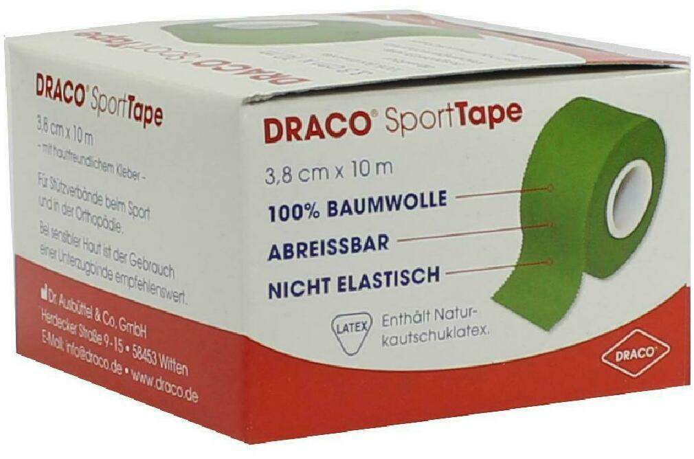 Dracotapeverband 10mx3,8cm Grün