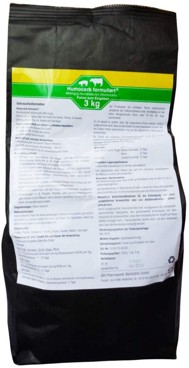 Humocarb Formuliert Pulver Vet 3000 G