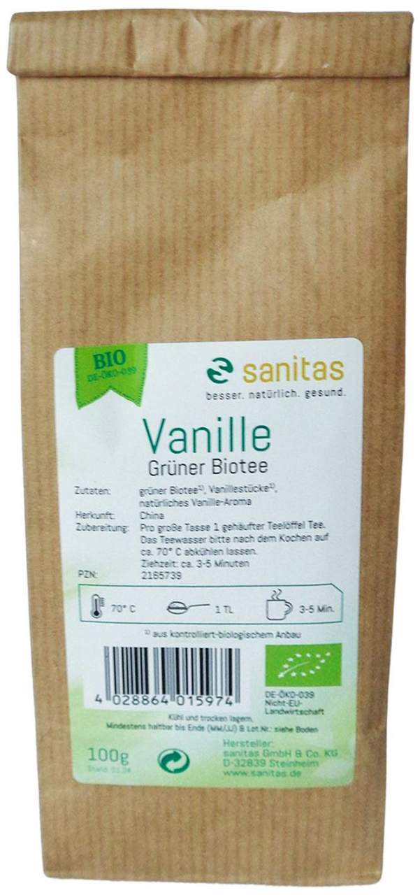 Grüner Tee Vanille Kba 100g