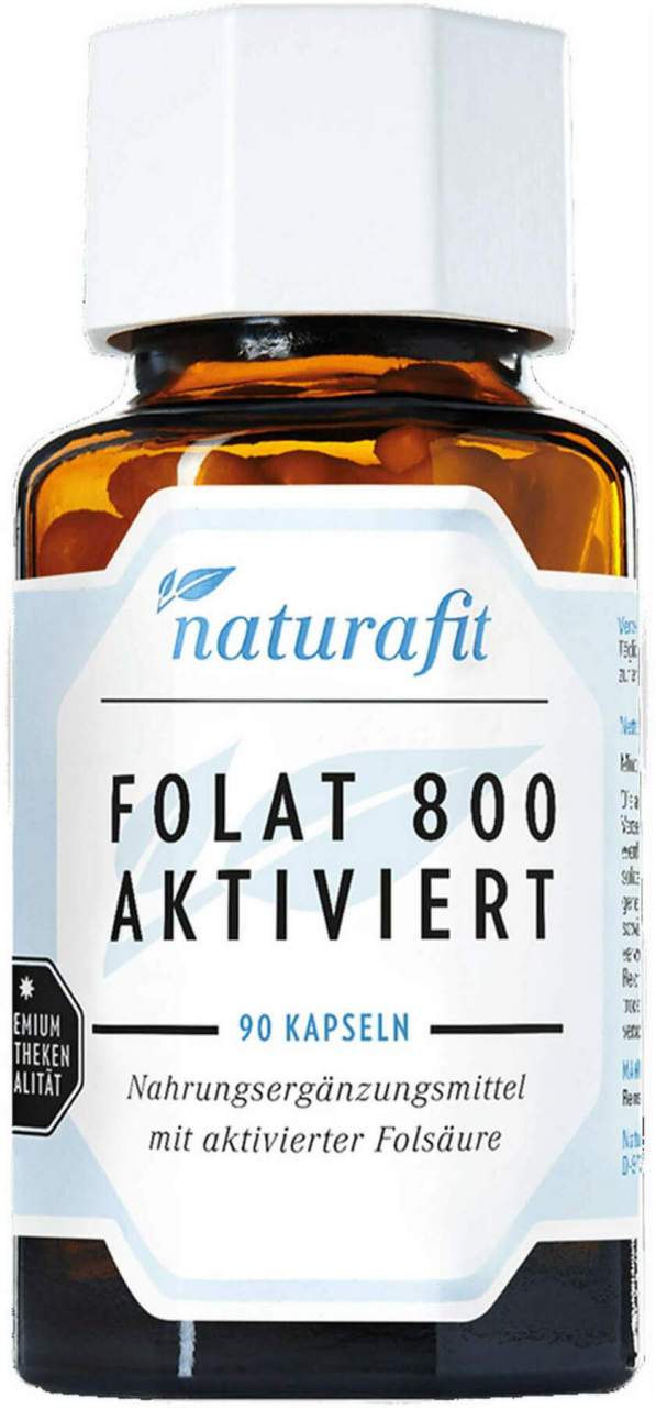 Naturafit Folat 800 Aktiviert 90 Kapseln