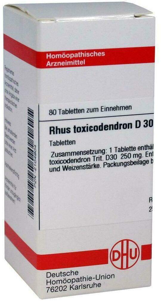 Dhu Rhus Toxicodendron D30 80 Tabletten
