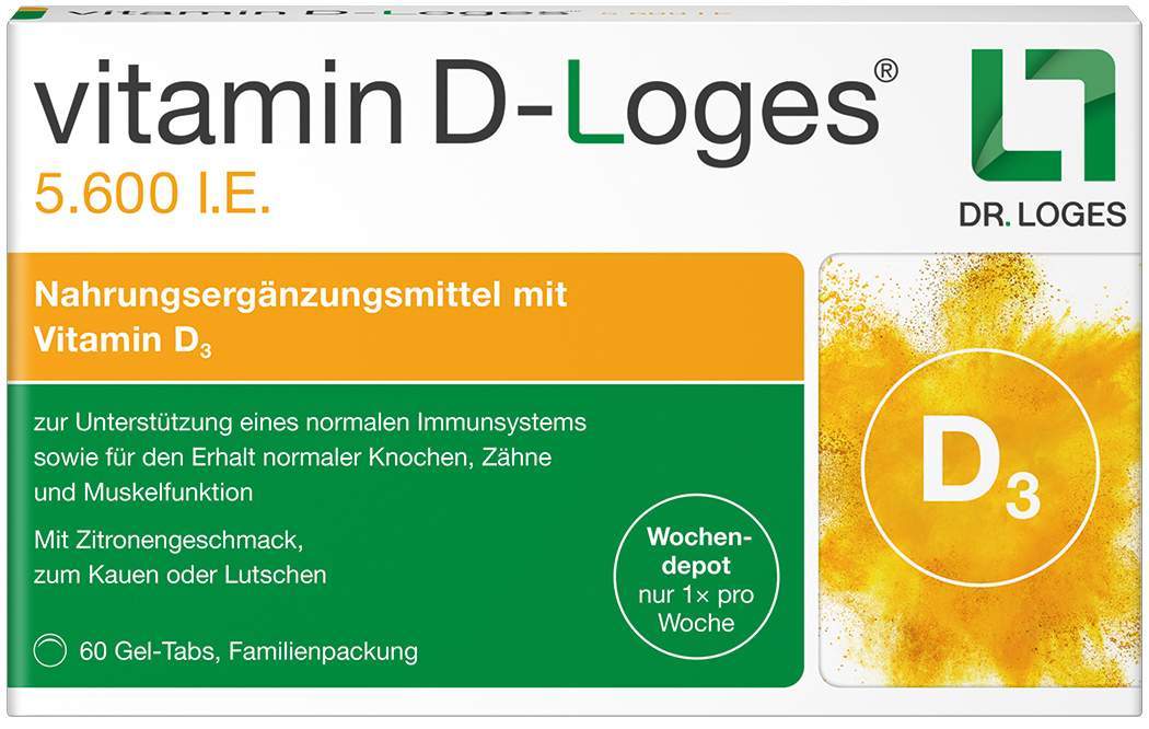 Vitamin D-Loges 5.600 I.E. 60 Kautabletten