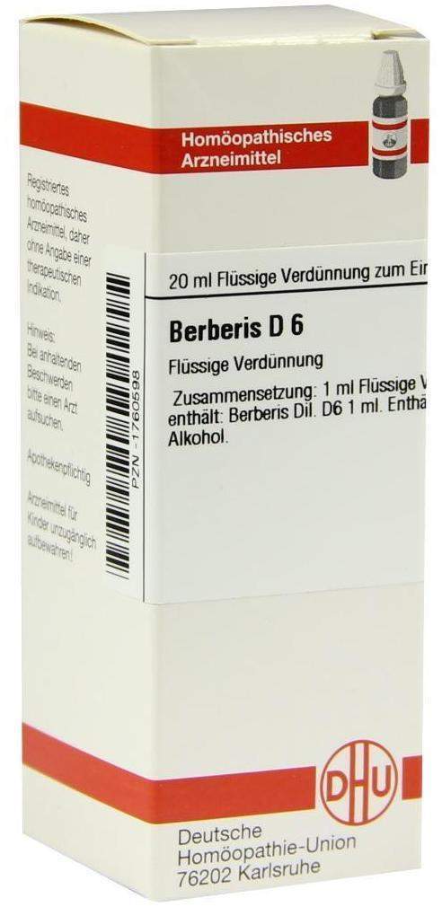 Dhu Berberis D6 20 ml Dilution