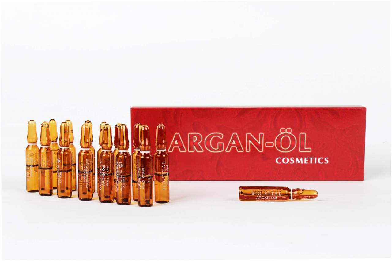 Bio-Vital Argan-Öl Ampullen 15 Stück - Unterstützt die natürliche Regeneration der Haut