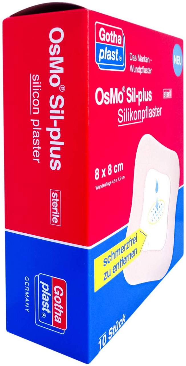 Osmo Sil-Plus Silikonpflaster 8x8 cm Steril