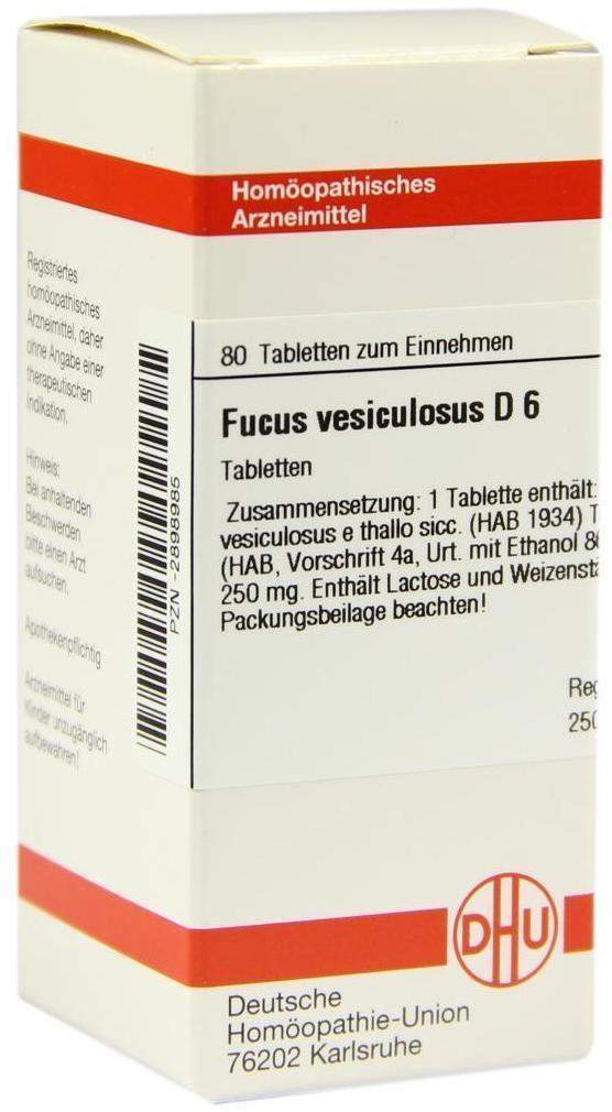 Dhu Fucus Vesiculosus D6 80 Tabletten