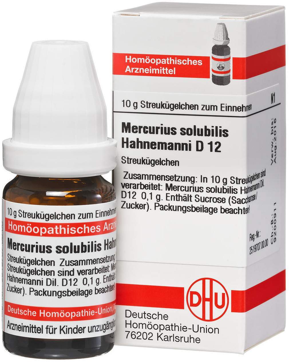 Mercurius Solubilis Hahnenmanni D12 Dhu 10 G Globuli