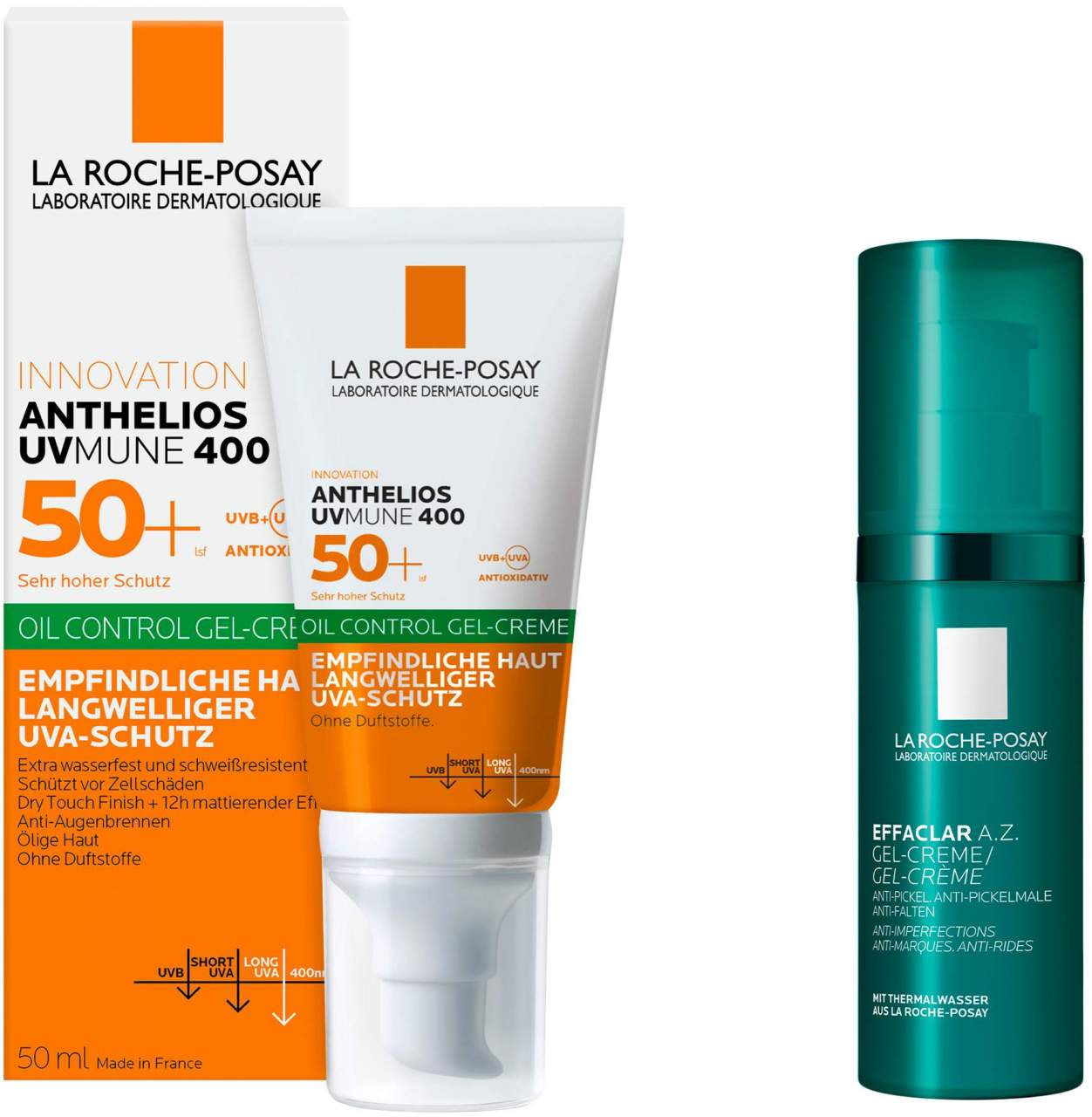 La Roche Posay Effaclar A.Z. Gel Creme 40 ml + La Roche Posay Anthelios Oil Control Gel Creme 50 ml