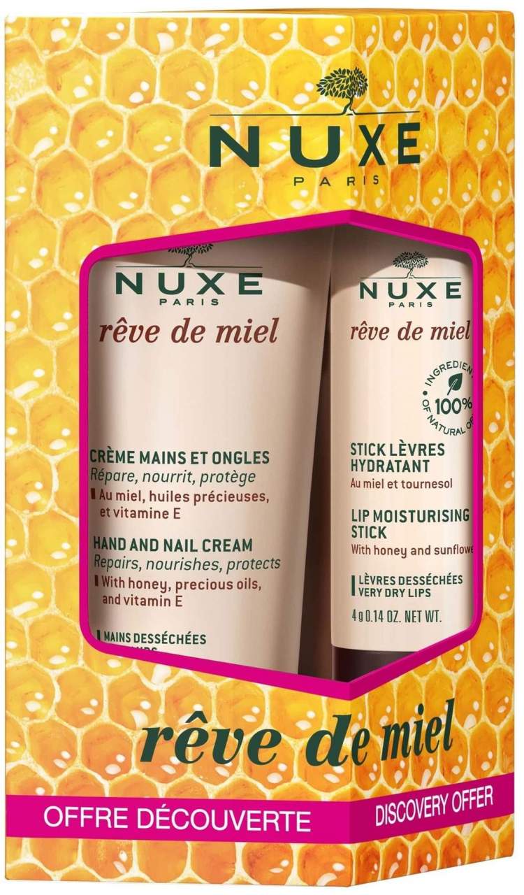 NUXE Reve de Miel Pflegeset Hand & Lippen 30 ml + 4g