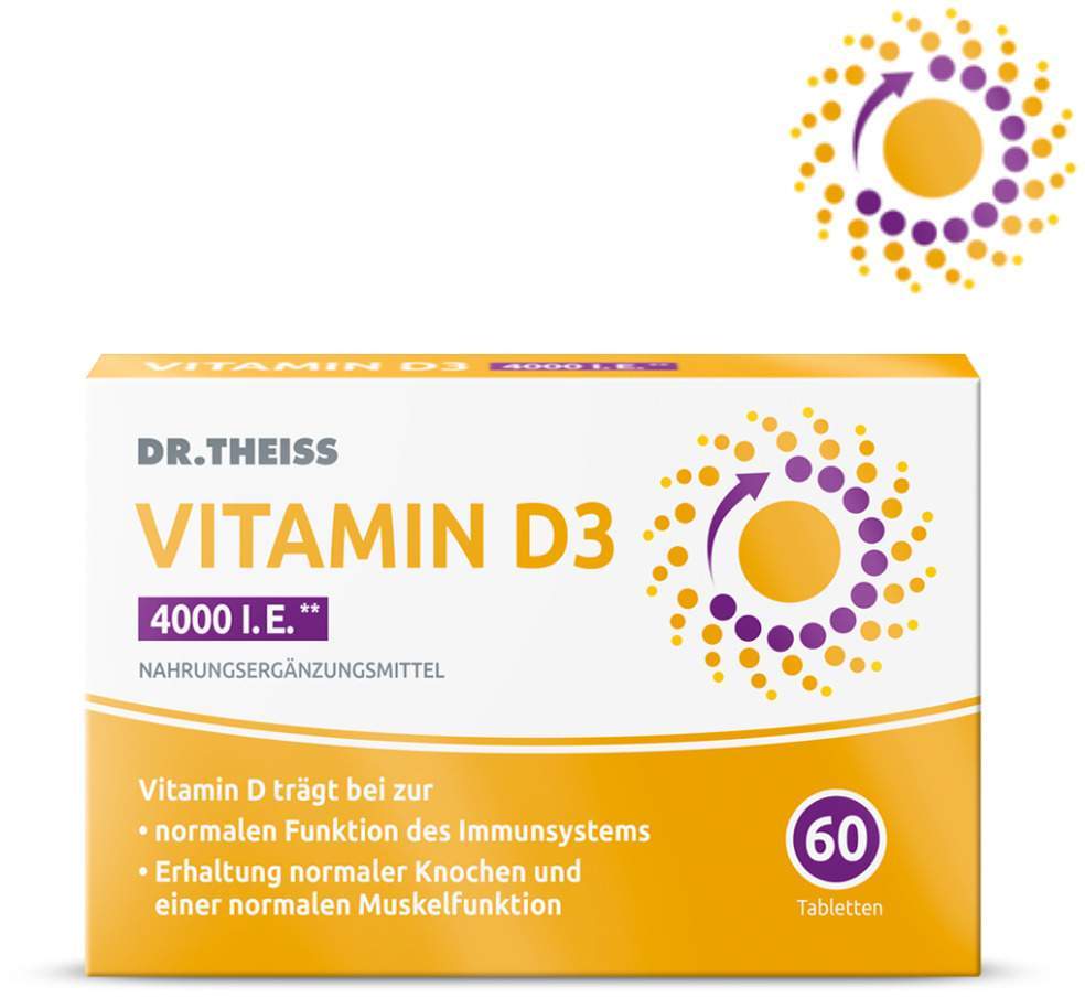 Dr.Theiss Vitamin D3 Tabletten 4000 I.E. 60 Tabletten