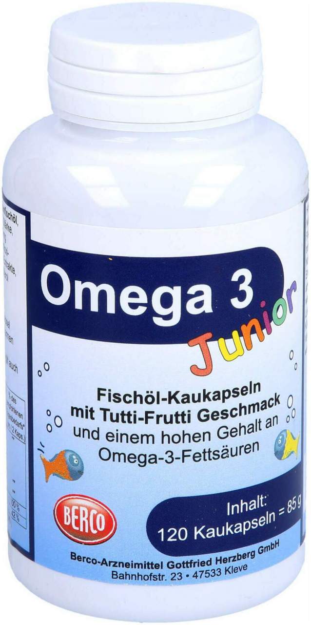 Omega-3 Junior Berco 120 Kaukapseln