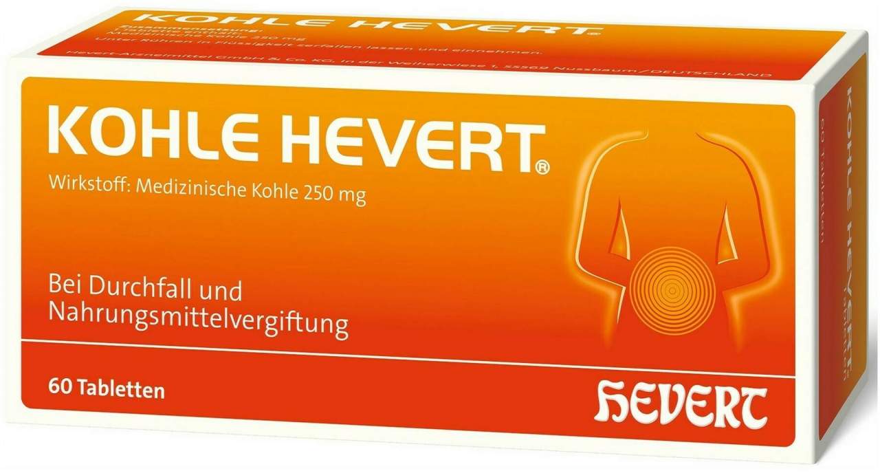 Kohle Hevert 60 Tabletten