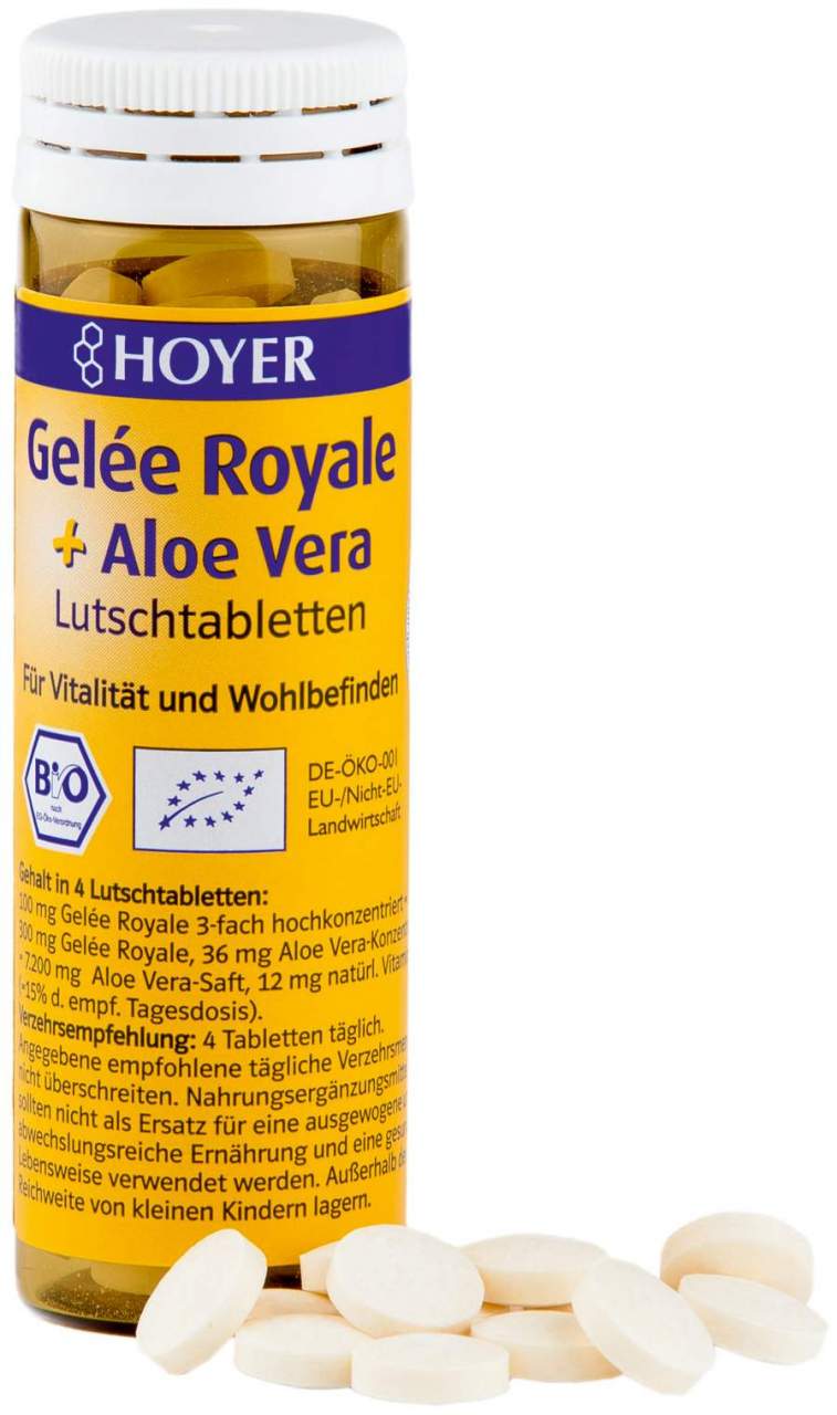 Hoyer Bio Gelee Royale & Aloe Vera 60 Lutschtabletten
