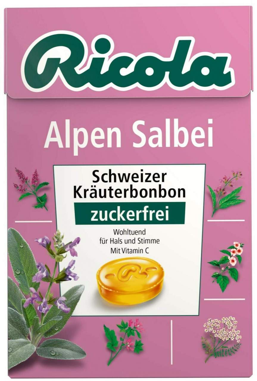 Ricola Box Alpen Salbei zuckerfrei 50 g