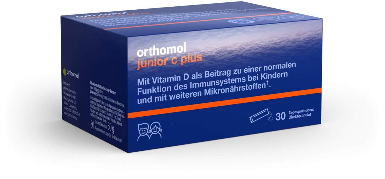 Orthomol Junior C Plus Granulat Himbeer-Limette 30 Stück