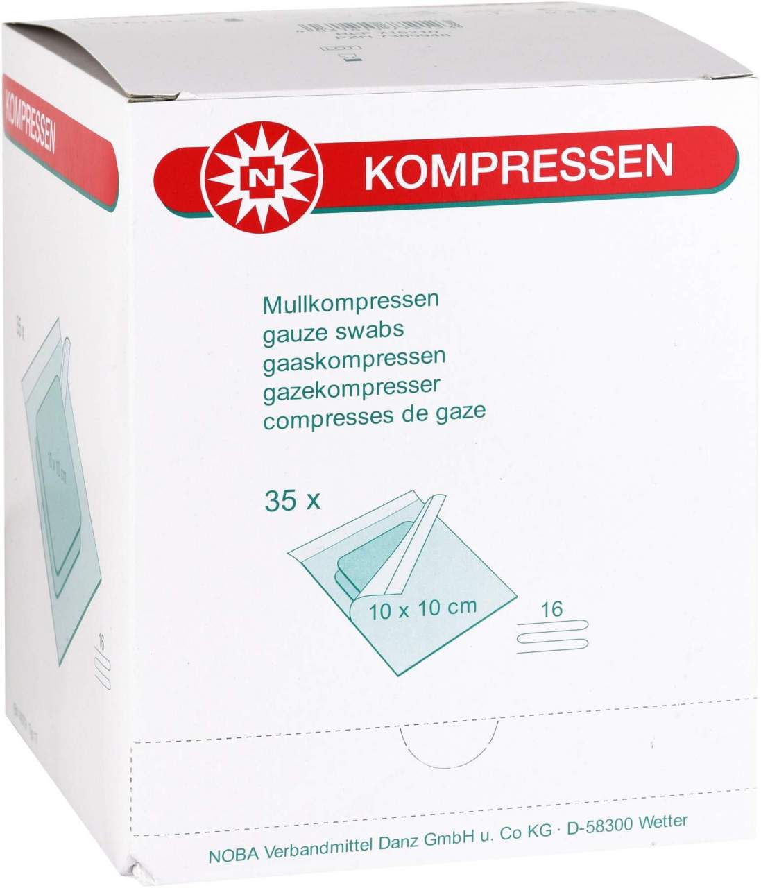 Mullkompressen 10 X 10 cm Steril