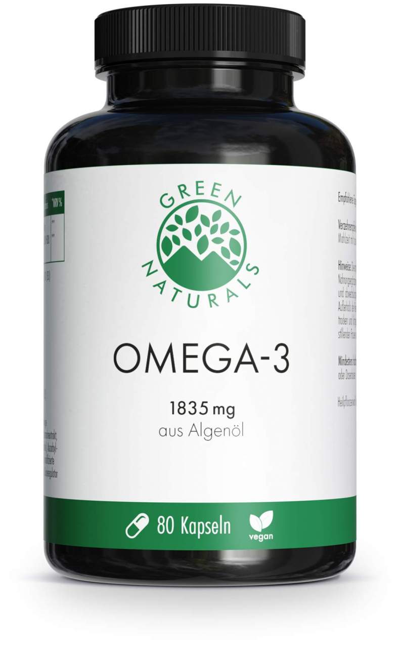 Green Naturals Omega-3 Kapseln 1835 mg Vegan+dha